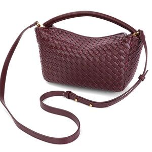 Tiffany & Fred Paris Hand Woven Leather Crossbody